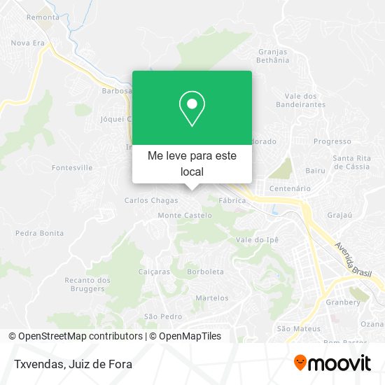 Txvendas mapa