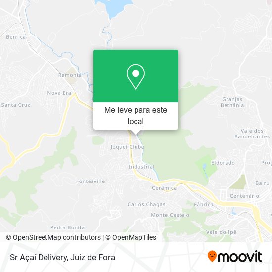 Sr Açaí Delivery mapa