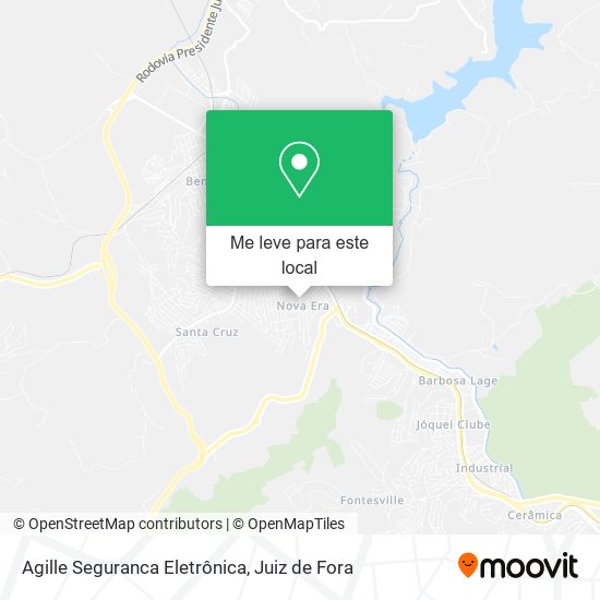 Agille Seguranca Eletrônica mapa