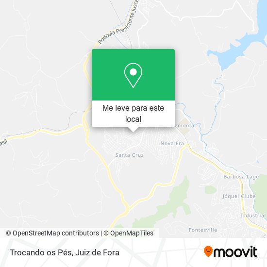 Trocando os Pés mapa