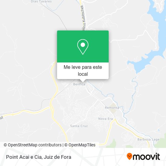 Point Acai e Cia mapa