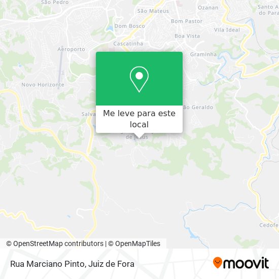 Rua Marciano Pinto mapa
