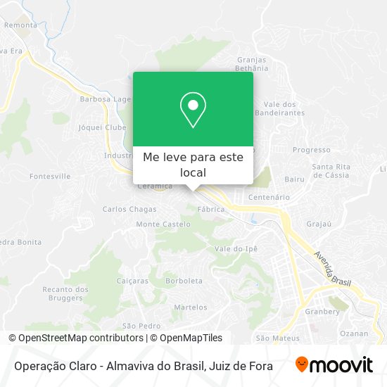 Operação Claro - Almaviva do Brasil mapa