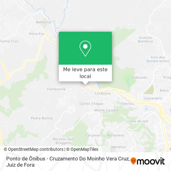 Ponto de Ônibus - Cruzamento Do Moinho Vera Cruz mapa