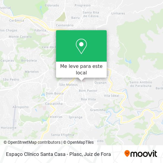 Espaço Clínico Santa Casa - Plasc mapa