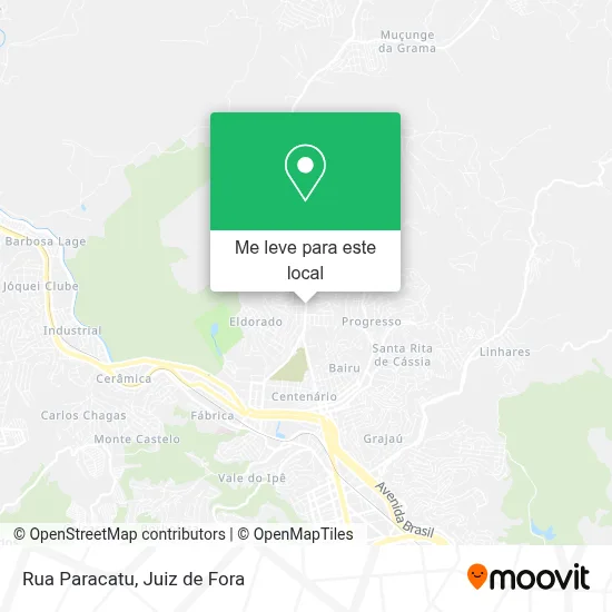 Rua Paracatu mapa