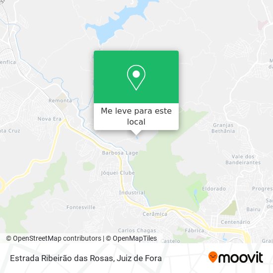 Estrada Ribeirão das Rosas mapa