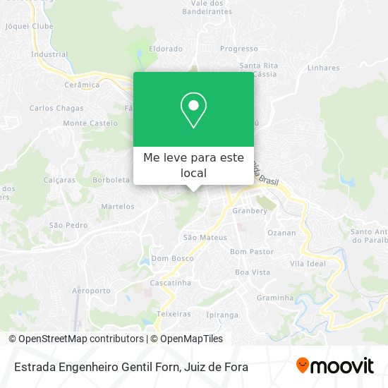 Estrada Engenheiro Gentil Forn mapa