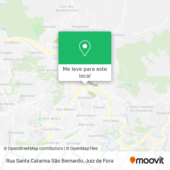 Rua Santa Catarina São Bernardo mapa