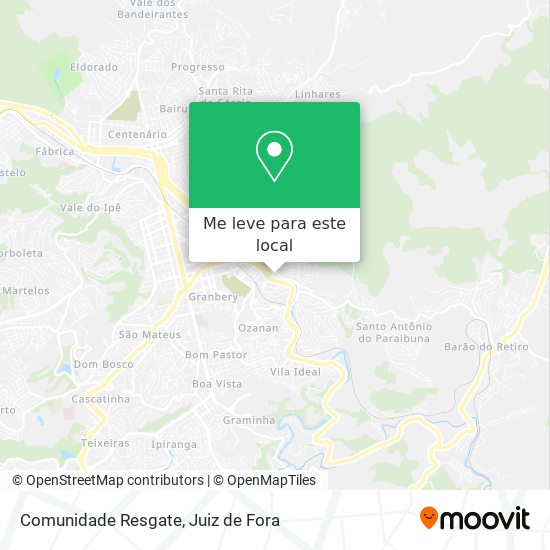 Comunidade Resgate mapa