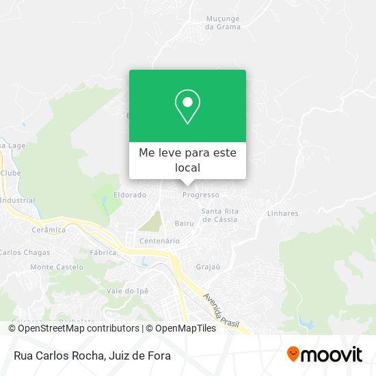Rua Carlos Rocha mapa