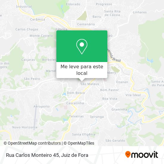 Rua Carlos Monteiro 45 mapa