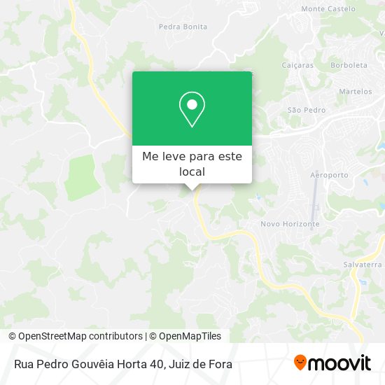 Rua Pedro Gouvêia Horta 40 mapa