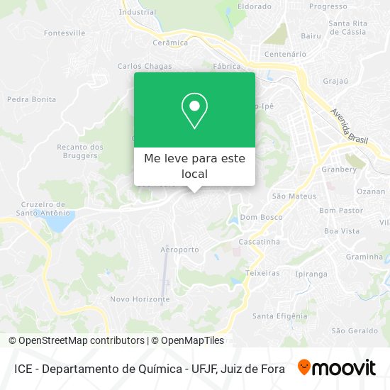 ICE - Departamento de Química - UFJF mapa