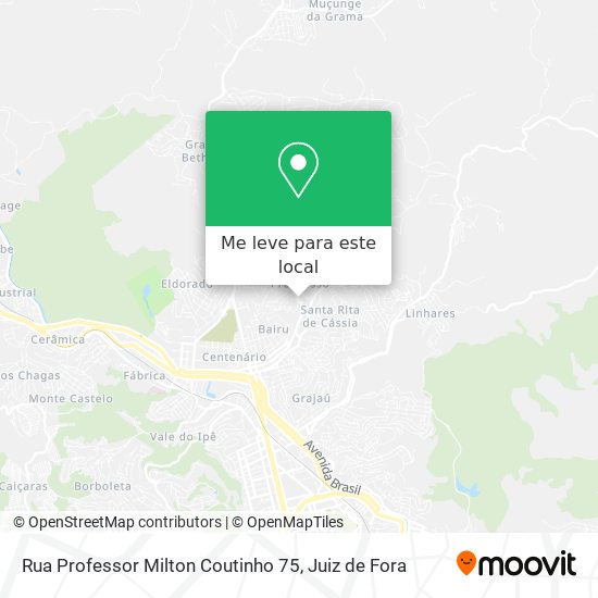 Rua Professor Milton Coutinho 75 mapa