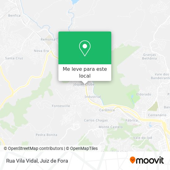 Rua Vila Vidal mapa