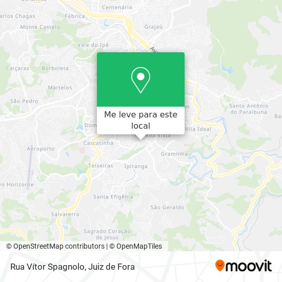 Rua Vítor Spagnolo mapa