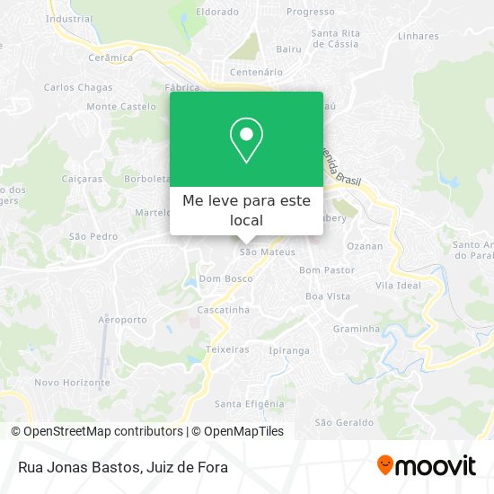 Rua Jonas Bastos mapa