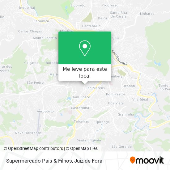 Supermercado Pais & Filhos mapa