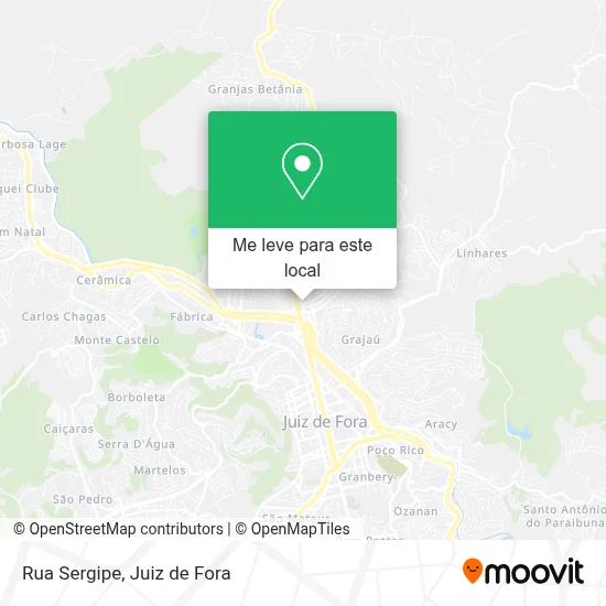 Rua Sergipe mapa