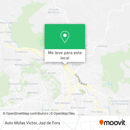 Auto Molas Victor mapa
