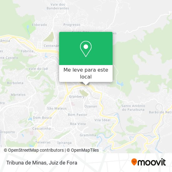 Tribuna de Minas mapa
