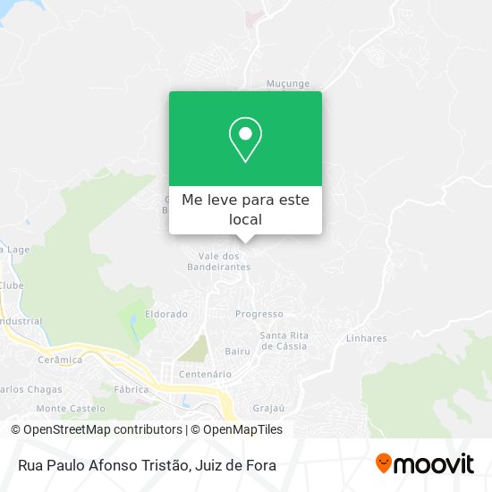 Rua Paulo Afonso Tristão mapa