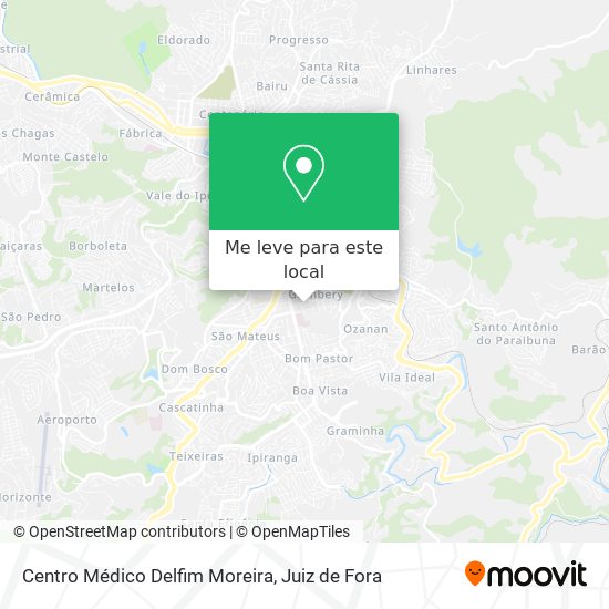 Centro Médico Delfim Moreira mapa