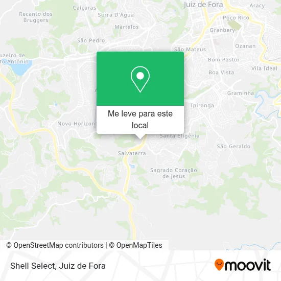 Shell Select mapa