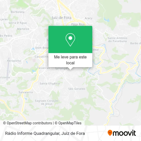 Rádio Informe Quadrangular mapa