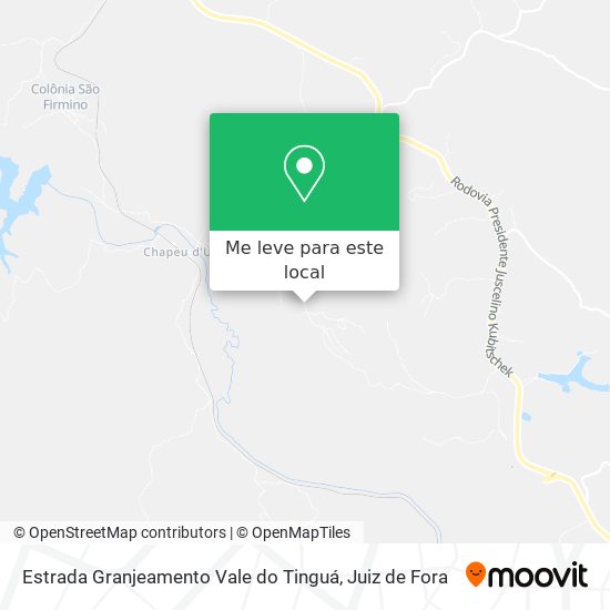 Estrada Granjeamento Vale do Tinguá mapa