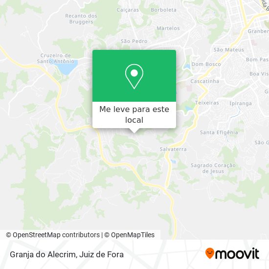 Granja do Alecrim mapa