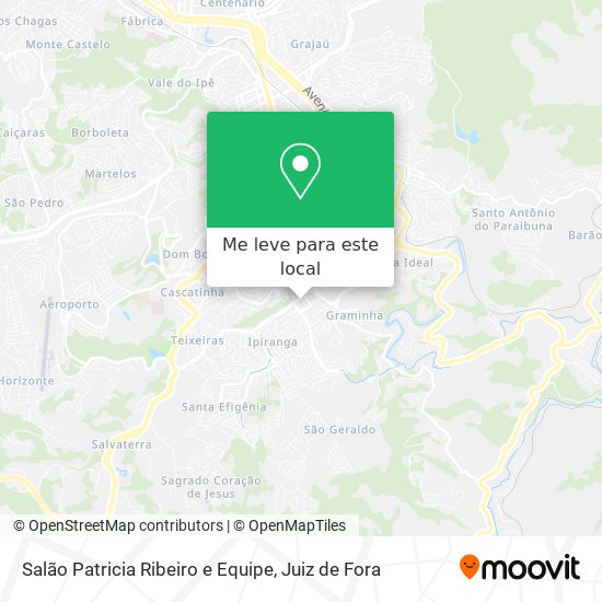 Salão Patricia Ribeiro e Equipe mapa