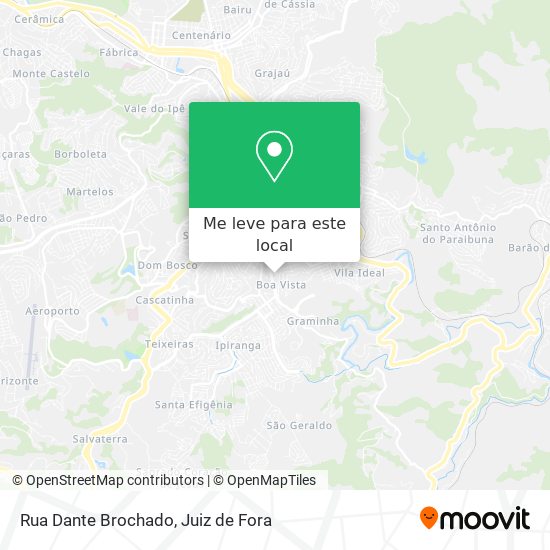 Rua Dante Brochado mapa