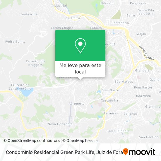Condomínio Residencial Green Park Life mapa
