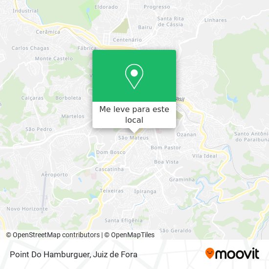 Point Do Hamburguer mapa
