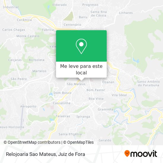 Relojoaria Sao Mateus mapa