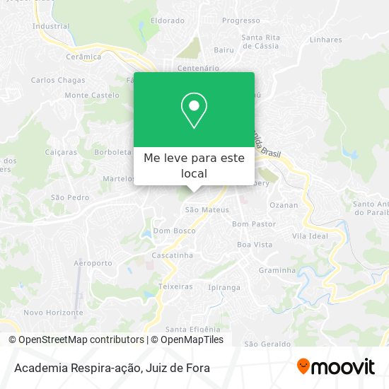 Academia Respira-ação mapa
