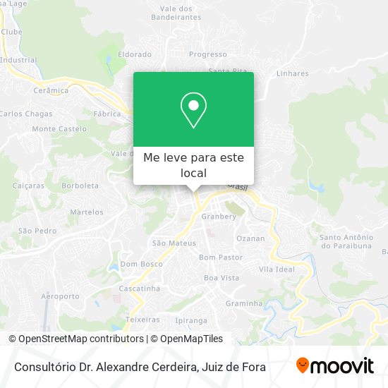 Consultório Dr. Alexandre Cerdeira mapa