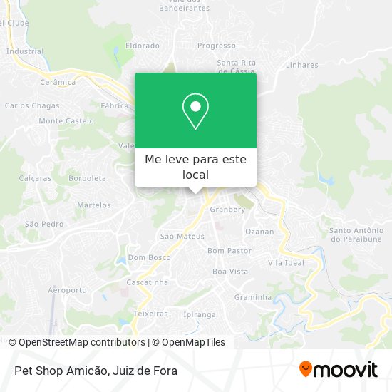 Pet Shop Amicão mapa