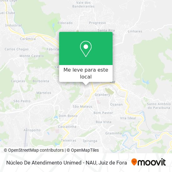 Núcleo De Atendimento Unimed - NAU mapa