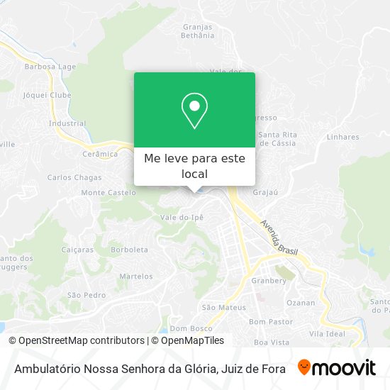 Ambulatório Nossa Senhora da Glória mapa