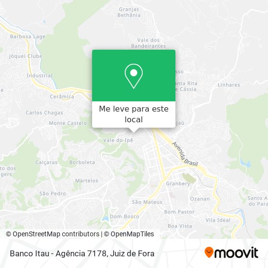 Banco Itau - Agência 7178 mapa