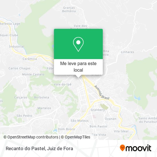 Recanto do Pastel mapa