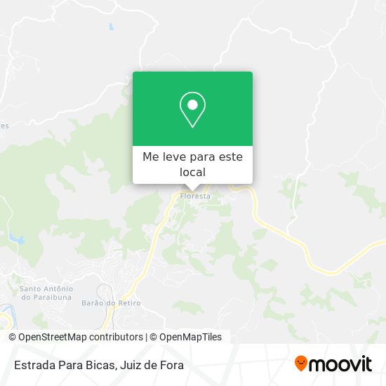 Estrada Para Bicas mapa
