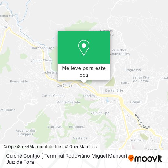 Guichê Gontijo ( Terminal Rodoviário Miguel Mansur) mapa