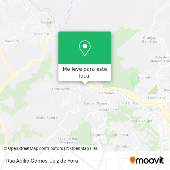 Rua Abilio Gomes mapa