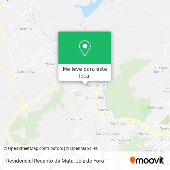 Residencial Recanto da Mata mapa