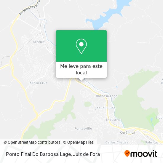 Ponto Final Do Barbosa Lage mapa