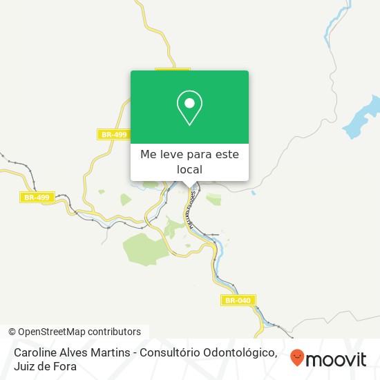 Caroline Alves Martins - Consultório Odontológico mapa